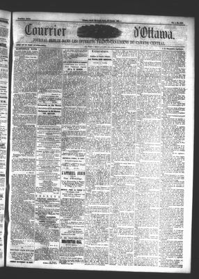 Le Courrier d'Ottawa, 23 Oct 1861