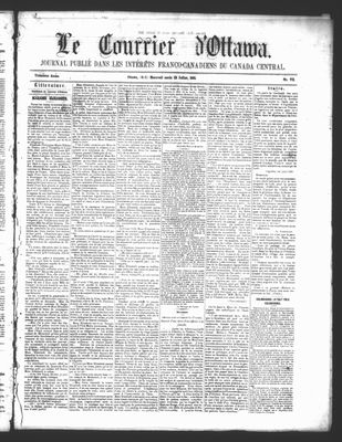 Le Courrier d'Ottawa, 22 Jul 1863