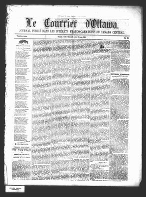 Le Courrier d'Ottawa, 19 Aug 1863