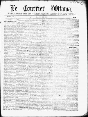 Le Courrier d'Ottawa, 20 May 1864