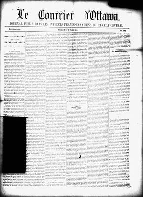 Le Courrier d'Ottawa, 29 Jul 1864