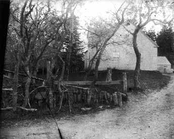 Old home (Alexander MacNeill's) - large gable view, ca.1890's.  Cavendish, P.E.I.