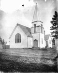 Exterior view of New Presbyterian Church, ca.1890.  Cavendish, P.E.I.