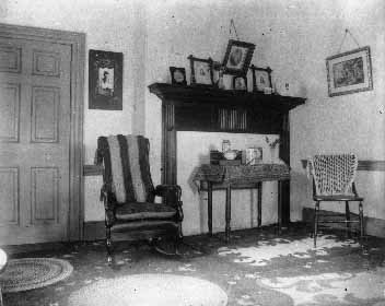 Old home.  Mantel view, ca.1895.  Cavendish, P.E.I.