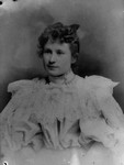 Laura Pritchard in her wedding dress, ca.1896.  Prince Albert, SK.