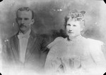 Laura Agnew & Andrew Agnew (husband), ca.1896.  Prince Albert, SK.