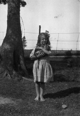 Lorraine Webb as child, ca.1920's.  Cavendish, P.E.I.