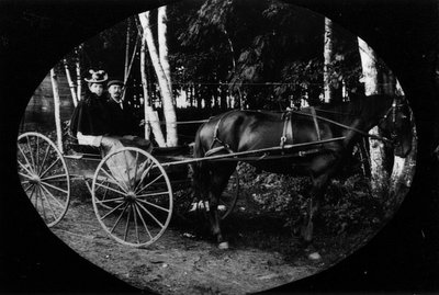 Joe (?), Stella Campbell, ca.1890's.  Park Corner, P.E.I.