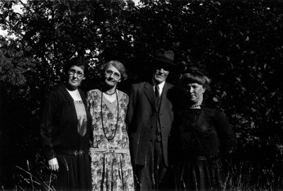 Myrtle Webb, May, Alec, Ella, ca.1890's.  Park Corner, P.E.I.