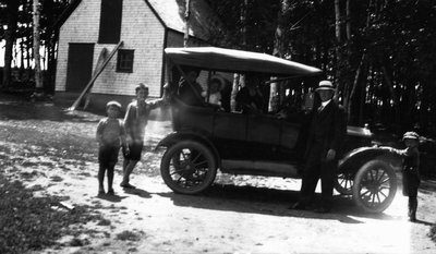 L. Howatt's car, ca.1900.  Park Corner, P.E.I.