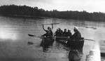 A row on the Muskoka, ca.1920.  Bala, ON.