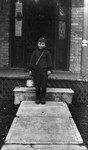 Chester ready for 1st day of school, ca.1918.  Leaskdale, ON.