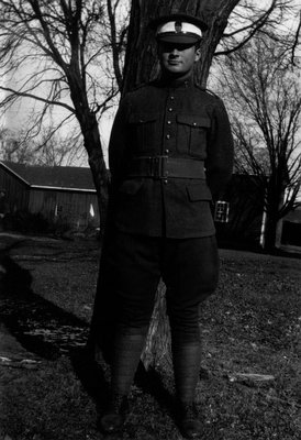 Chester in Training Corps Uniform, ca.1930.  Norval, ON.