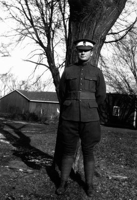 Chester in Training Corps Uniform, ca.1930.  Norval, ON.