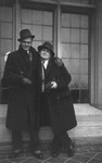 Chester & Mr. McCraken (school chum?), ca.1930's.  Norval, ON.