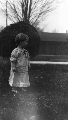 Stuart Macdonald age 1 1/2 years, ca.1917.  Leaskdale, ON.