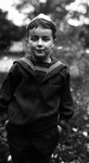 Stuart in sailor suit age 7, 1922.  Leaskdale, ON.