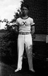 Stuart Macdonald, St. Andrew's College, age 17, ca.1932.  Norval, ON.