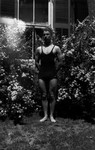 Stuart Macdonald in bathing suit, age 19, ca.1934.  Norval, ON.