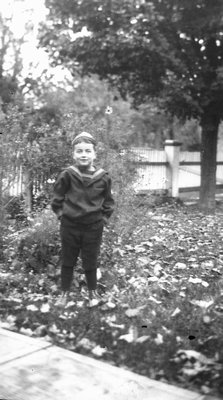 Stuart in the garden, Leaskdale, ON.