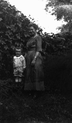 Stuart with Edith, ca.1917.  Leaskdale, ON.