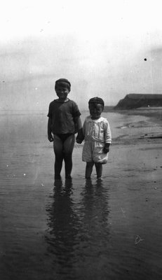 Stuart & Chester at the beach in P.E.I.