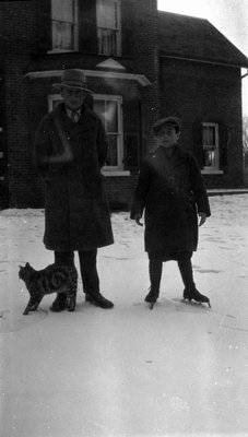 Stuart & Chester, Stuart on skates, Norval, ON.