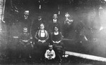 Chester, Stuart, Ewan Macdonald with Rev. Edwin Smith & family, ca.1921.  Whitby, ON. (?).