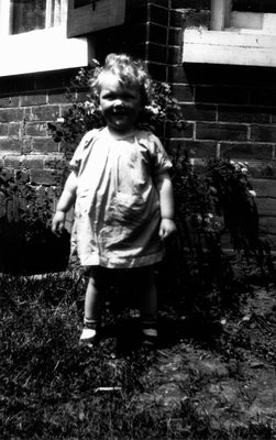 Unidentified little girl, ca.1930.  Norval, ON.