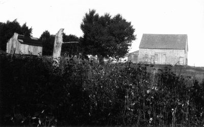 Alexander MacNeill's old barn, ca.1890's.  Cavendish, P.E.I.