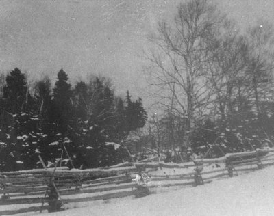 Winter evening, Old home, Cavendish, P.E.I.