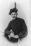 Lieutenant Cameron McFarlane.  (Husband of Frede). Wearing uniform from The New Brunswick Kilties, the 236th O.S. Battalion, C.E.F. MacLean Highlanders.