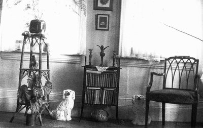 Parlour at Leaskdale Manse with Gog and Magog, china dogs