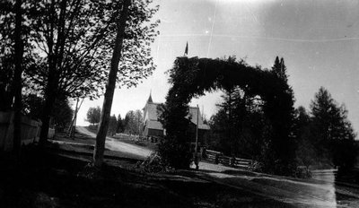 Arch for regiment.  Leaskdale, ON.