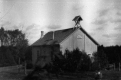 Leaskdale School (blurry), Leaskdale, ON.