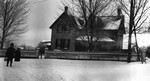 View of Leaskdale Manse and grounds in Winter, Leaskdale, ON.