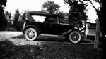 The Macdonald's first car, Leaskdale, ON.