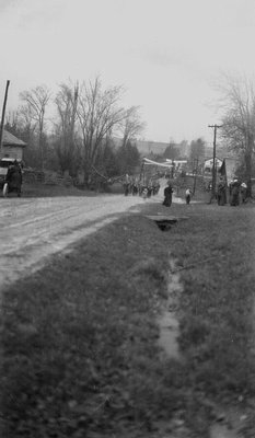 Parade at 7th Concession.  Scott Twp., ca.1911-1926.  Leaskdale, ON.