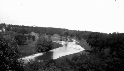 Looking down on the Credit River,  Norval, ON.