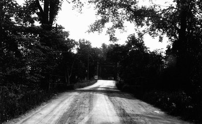 View down road in Glen Williams, Glen Williams, ON.