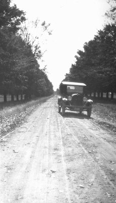 Automobile on Scott Township Road.