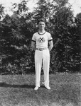 Stuart Macdonald in gymnastics outfit.  Norval, ON.