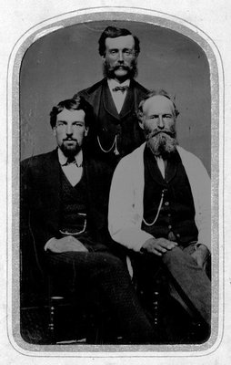 Hugh John Montgomery (centre), ca.1870.