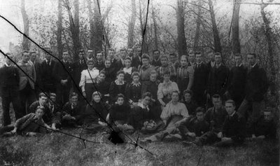 Lucy Maud Montgomery with second-year students, Charlottetown, 1893-95