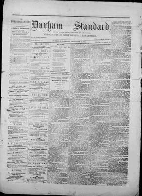 Durham Standard (1857), 14 Sep 1860