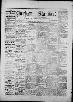 Durham Standard (1857), 1 Feb 1861