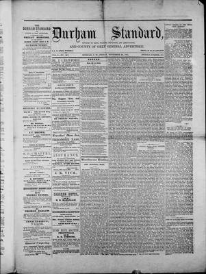 Durham Standard (1857), 22 Nov 1861