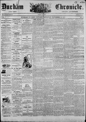 Durham Chronicle (1867), 28 Nov 1867