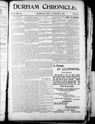 Durham Chronicle (1867), 12 Aug 1897