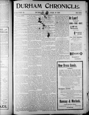 Durham Chronicle (1867), 10 Feb 1898